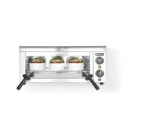 HENDI Salamandra eléctrica profesional mural, 50-300°C, 230V, 2000W, 610x450x(H)275mm, acero inoxidable