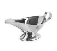 HENDI Salsera, 460 ml, con base, cazo recipiente pequeño para salsas, salsera con pico vertedor, 240x120x(H)120mm, acero inoxidable