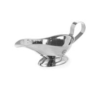 HENDI Salsera, 85 ml, con base, cazo recipiente pequeño para salsas, salsera con pico vertedor, 120x72x(H)50mm, acero inoxidable