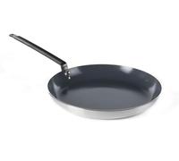 HENDI Sartén de freír, fondo de inducción, apto para todas las fuentes de calor y hornos hasta 260 °C, recubrimiento antiadherente, mango largo remachado, base 300 mm, diámetro 390x(h)50 mm, aluminio