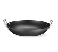 HENDI Sartén para servir, con dos asas, apta para inducción y horno hasta 250°C, fondo: ø140mm, fuente, plato, bandeja de servir, asar, sartén de cocina, 240x204x(H)70mm, acero al carbono