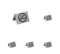 HENDI Señal de mesa No fumar - 50x35x(H)40 mm (Paquete de 5)