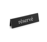 HENDI Señal de mesa Reservado -"réservé" - 130x30x(H)38 mm
