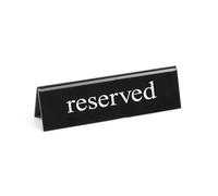 HENDI Señal de mesa Reservado - "reserved" - 130x35x(H)40 mm (Paquete de 10)