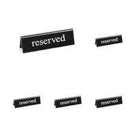 HENDI Señal de mesa Reservado - "reserved" - 130x35x(H)40 mm (Paquete de 5)