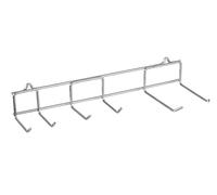 HENDI Soporte de montaje y almacenamiento a la pared, para colgar y almacenar bloques motores de batidoras de mano y sus accesorios, práctico y fácil de montar, 365x130x(H) 70mm, acero inoxidable