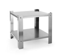 HENDI Soporte Inferior o Base para Fogón de Gas Hokker 147108, Marco de Acero Inoxidable 18/0 para Automontaje, 425x425x(H)400mm