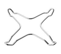 HENDI Soporte reductor para cocina de gas, rejilla reductora, adaptador, para colocar recipientes más pequeños como sartenes, ollas y cafeteras en soportes más grandes, 255x255x(h)25 mm,acero cromado