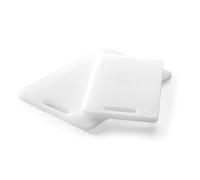 HENDI Tabla de cortar con asa, Color Blanco, 300 x 200 x 10 mm