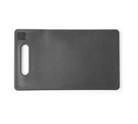 HENDI Tabla de cortar con asa, Color Negro, 250 x 150 x 10 mm