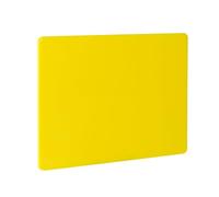 HENDI Tabla de cortar, HACCP, ambos lados lisos y utilizables, minimiza el embotamiento de los cuchillos, tabla de corte de cocina, 600x400x(H)15mm, plástico LPDE, amarillo