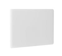 HENDI Tabla de cortar, HACCP, ambos lados lisos y utilizables, minimiza el embotamiento de los cuchillos, tabla de corte de cocina, 600x400x(H)15mm, plástico LPDE, blanco