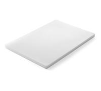 HENDI Tabla de cortar lisa, 450x300x(H)20mm, blanco, HDPE