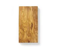 HENDI Tabla de servir de madera de olivo, con agarraderas talladas, rectangular, aprox. 350x150x(H)18mm