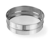 HENDI Tamizador para azúcar en polvo, Tamiz con Malla muy Fina, Colador de Cocina Apto para Lavavajillas, ⌀250x(H)75mm, Acero Inoxidable