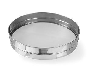 HENDI Tamizador para azúcar en polvo, Tamiz con Malla muy Fina, Colador de Cocina Apto para Lavavajillas, ⌀410x(H)80mm, Acero Inoxidable