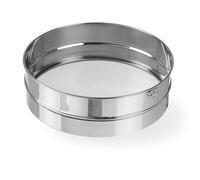HENDI Tamizador para Harina, Tamiz con Malla Fina, Colador de Cocina Apto para Lavavajillas, ⌀410x(H)80mm, Acero Inoxidable