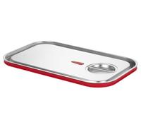 HENDI Tapa para Recipientes GN 1/1, de Acero Inoxidable, con Borde de Silicona y Válvula de Vacío, Cierre Hermético, Resistente de -40° a 121°C, 530x325mm