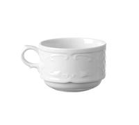 HENDI Taza de café, 180ml, con bordes reforzados, ø82mm, porcelana blanca
