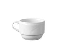 HENDI Taza de café expreso, 90ml, con bordes reforzados, ø63mm, porcelana blanca