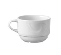 HENDI Taza de café expreso, 90ml, con bordes reforzados, ø64mm, porcelana blanca