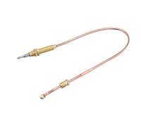 HENDI Termopar Universal para Fogones Hokker, Parrillas y Barbacoas de Gas - Sensor con Punta, Tuercas de Fijación Incluidas, 319 mm de Largo, Cobre y Latón