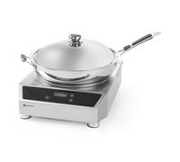 HENDI Wok de inducción modelo 3500 - Profi Line - wok de inducción+ recipiente wok - 230V / 3500W - 340x450 mm