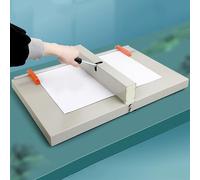 Hendidora manual de papel para A3 y A4, herramienta de marcado resistente con base magnética, percutor de precisión para encuadernación, tarjetas y fotos, hasta 450 g, almohadilla de goma antidesliz