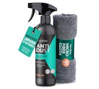 Hendlex Anti Dust Limpia Salpicaderos Coche Antiestático - Renovador Plasticos Coche Efecto Mate - Limpiador de Salpicadero sin Grasa ni Brillo - Interior Detailer Spray con Aroma a Nuevo (500ml)