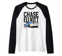 Hendrick Motorsports Chase Elliott No 9 Chevrolet Camaro Camiseta Manga Raglan
