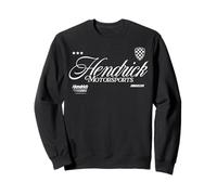 Hendrick Motorsports Classic Cursive Text & Checkered Shield Sudadera