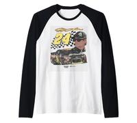 Hendrick Motorsports Jeff Gordon 24 Chevrolet SS Stock Car Camiseta Manga Raglan