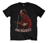Hendrix Jimi - T-Shirt # Xxl Unisex Black # Orange Kaftan