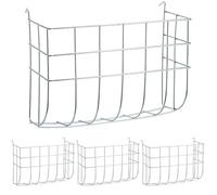 Henera de Metal 25 x 17 cm, galvanizada, para Colgar (Paquete de 4)