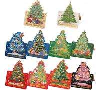 HenfuME Tarjetas Postales, 50 Pcs 3D Tarjetas Felicitacion Navidad,Tarjetass De FelicitacióN, Tarjetass De Navidad, Christmas Cards Postales Navideñas