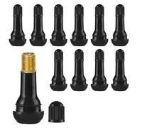 HENGBIRD 100 Piezas TR414 Valvulas para Neumaticos, Goma para Llantas VáLvulas, Valvula Rueda Coche, VáLvula de NeumáTico para Coche, VáLvulas de Snap-In para NeumáTicos para Coches,Motos(Negro)