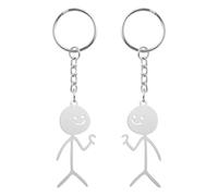 HENGBIRD 2 Pcs Llavero Pareja con Caja de Regalo, Regalo Romántico para Hombres Mujer para el Día de San Valentín, Llavero Personalizado regalos
