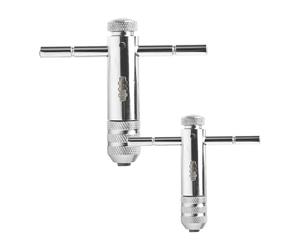 HENGBIRD 2 Piezas Juego de Machos de Roscar Manuales Mango en T de Ttrinquete Terrajas y Machos de Roscar para Machos de Roscar Métricos M3-M8/M5-M12