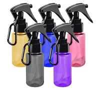 HENGBIRD 5 botellas de espray pequeñas, 60 ml, atomizador, con clip, mini botella de spray para alcohol, cuidado del cabello, limpieza y atomizador
