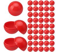 HENGBIRD 50 bolas de lotería para abrir, bolas de plástico de 3 cm, para rellenar, bolas de bingo, cápsulas redondas para rellenar, ideal para máquinas de lotería, competiciones, festivales y fiestas