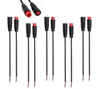 HENGBIRD 5pcs Conector Impermeable 2 Polos IP65, Cable 20cm 2 Pin Macho Hembra, Conector Eléctrico Impermeable para Luz Bicicleta, E Bike, Sensor, Uso Exterior