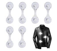 HENGBIRD 6 unidades de reflectores plateados para niños, reflectores magnéticos, reflectores para niños, mochilas escolares, reflectores para cochecitos, reflectores, mochila para mochilas, ropa,