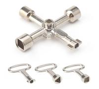 HENGBIRD 6 Vías Llave Maestra Multifunción para Puertas y Contador Agua