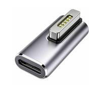 HENGBIRD Adaptador Magnético USB C Type C - Adaptador de Carga PD E Mark USB C a Conector Magnético T de Aluminio para MacBook Air Pro Solo Carga