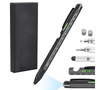 HENGBIRD Bolígrafo Multifunción 10 en 1 Regalo del Papà, Ideas de Regalo Para Día Del Padre, Hombres, Navidad, Cumpleaños, Para Colegas De Oficina