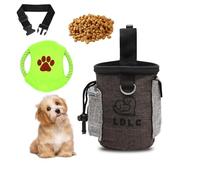 HENGBIRD Bolsa de comida para perros y perros, bolsa de golosinas para entrenamiento de perros con dispensador de bolsas para excrementos y cinturón ajustable con frisbee juguete para mascotas