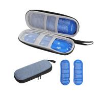 HENGBIRD - Bolsa isotérmica de insulina con 2 bloques refrigerantes para medicamentos diabéticos - Mini bolsa para diabetes - Azul