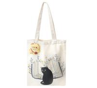 HENGBIRD Bolsa Tela Compra Plegable Tote Bag Bandolera Mujer Reutilizable Bonita Grande 40 * 30cm