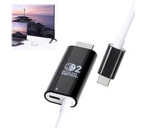 HENGBIRD Cable adaptador USB C a HDMI de 2 m, 4 K a 60 Hz, 100 W PD, estación de acoplamiento portátil de repuesto para Switch 2/1/modo OLED TV, cable de juego Plug & Play para Switch, iPhone, Steam