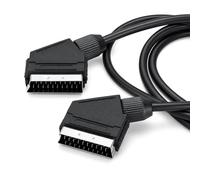 HENGBIRD Cable Euroconector 2 Unidades 1,5 m, euroconector 21 pines Macho a Macho, cable euroconector de Audio y Vídeo para TV, Reproductor DVD, Receptor y Videograbador